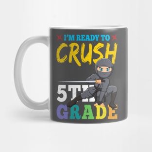 Ninja 5th Grade Rocks Gift First Day of School Mug